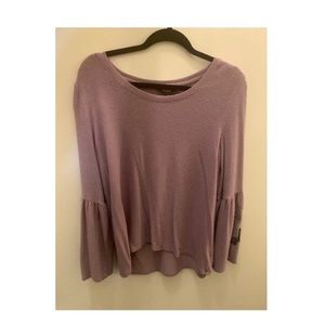 Bell sleeve embroidered top